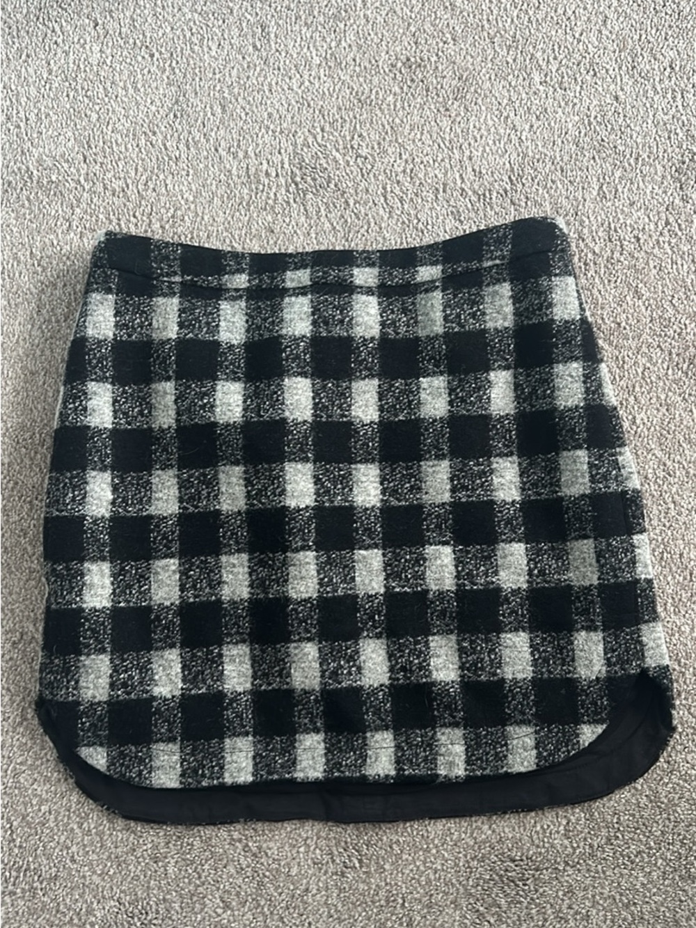 Madewell Plaid Wool-Blend Skirt